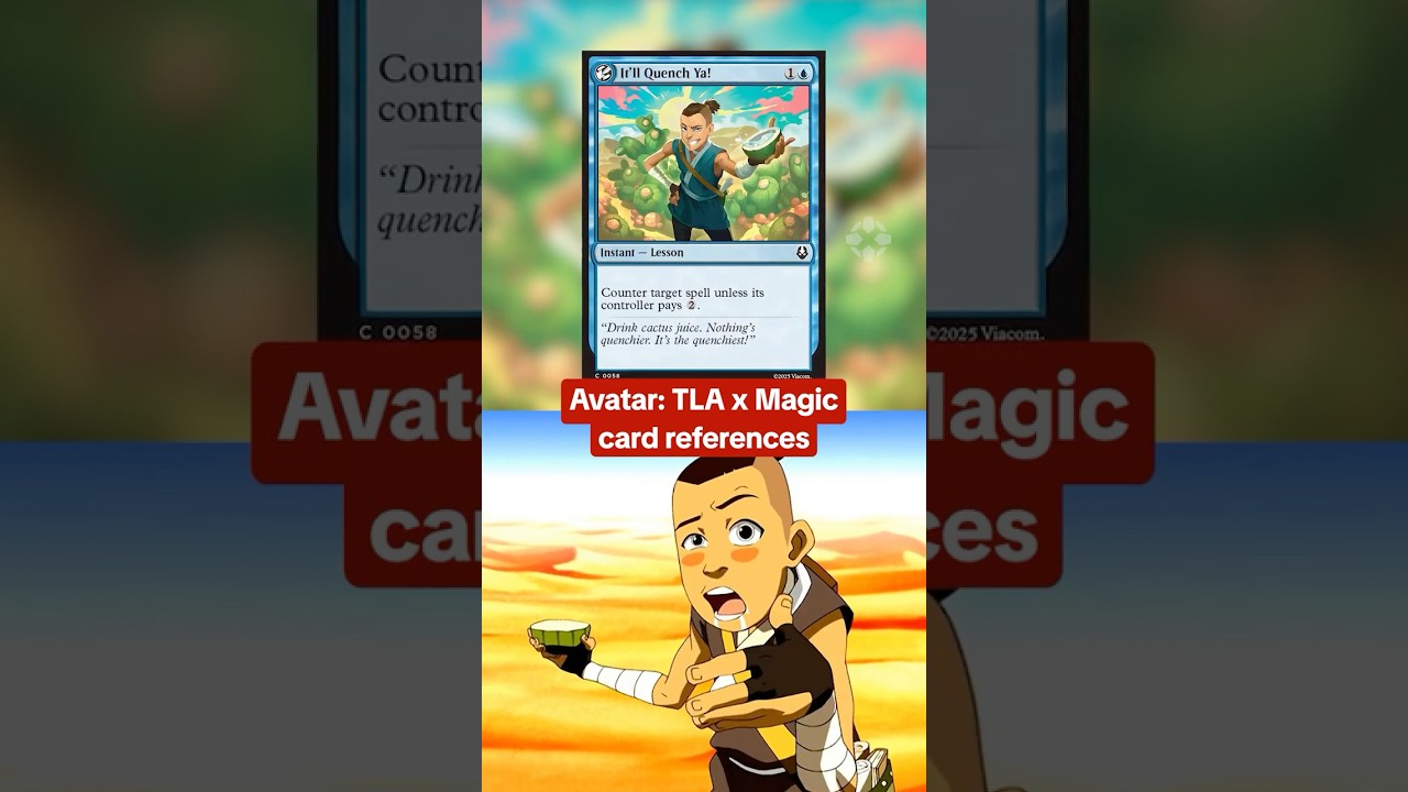 The MTG x Avatar: TLA Beginner Box has so many references from the show! #mtg #avatar #cards #ign