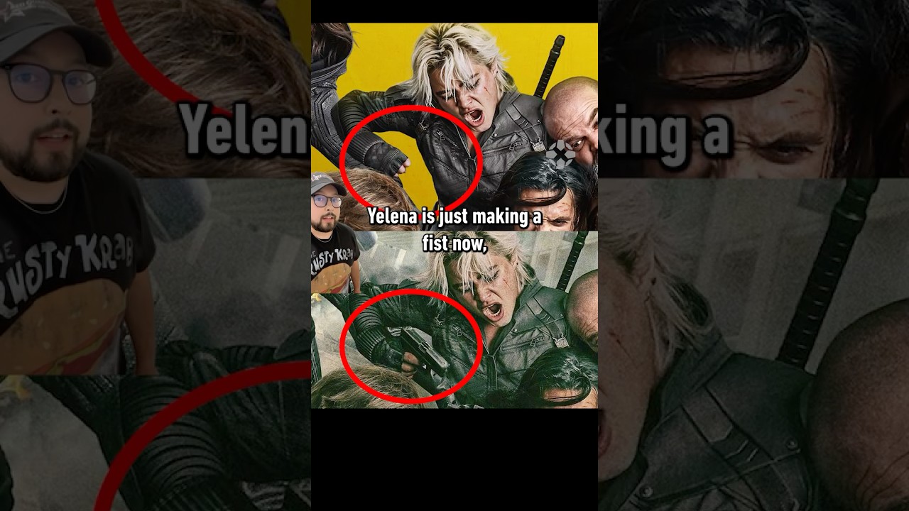 This Disney+ poster has removed the guns from the OG Thunderbolts* art! #disney #poster #movie #ign