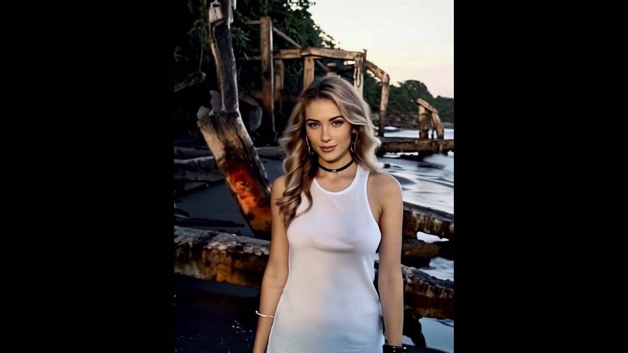 Old Beach Facility 007A – #fashion #model #crush #waifu #blonde #girl #beauty #beautiful #pretty #ai