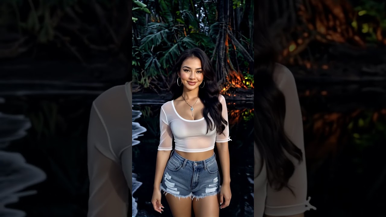 Beach Walk 001 – #fashion #model #crush #waifu #blackhair #girl #beauty #beautiful #pretty #ai #fyp