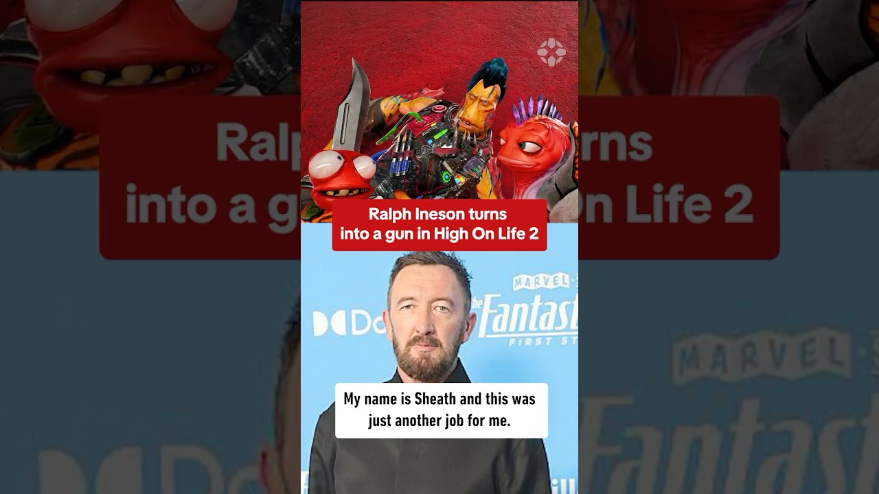 Ralph Ineson voices a hitman that you turn into a gun in High on Life 2! #gamescom2025 #highonlife2