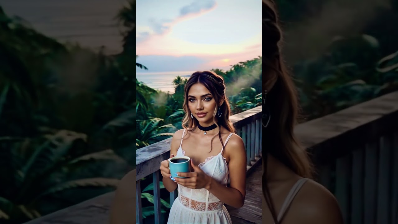 Morning Coffee 015A #model #model #coffee #relaxing #waifu #ai #crush #fashion #girl #beauty #chill