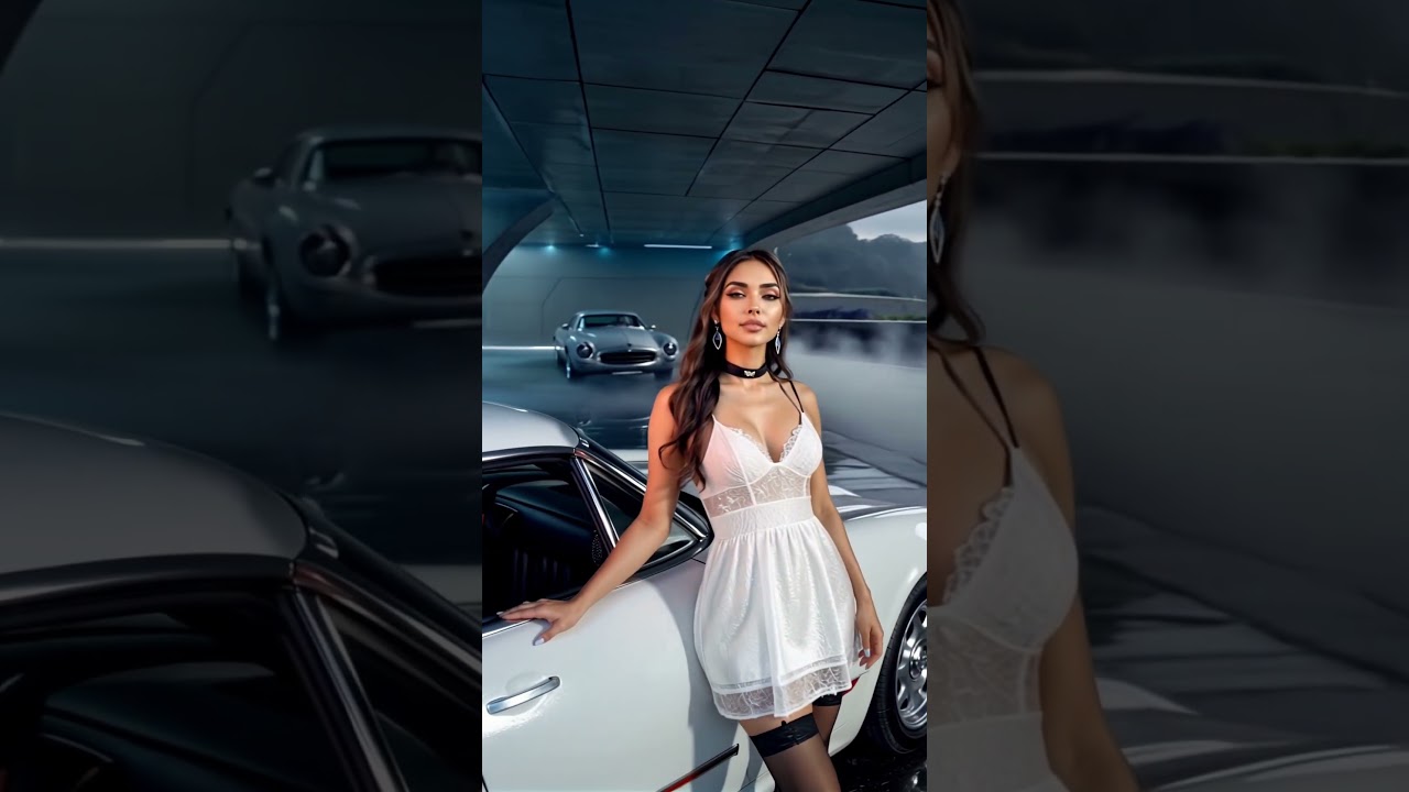 Car Collection 008 – #fashion #model #pretty #ai #waifu #car #cute #girl #beauty #beautiful #dress
