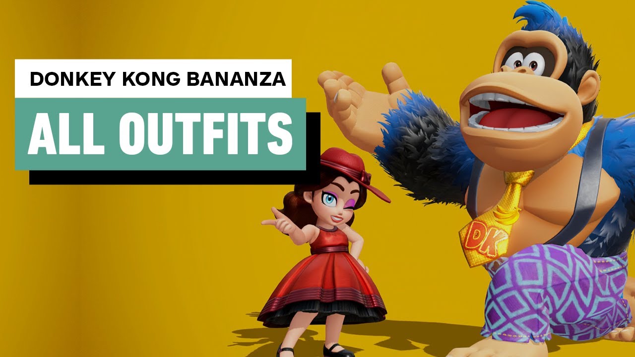 Donkey Kong Bananza – All Style Options and Outfits (4K)