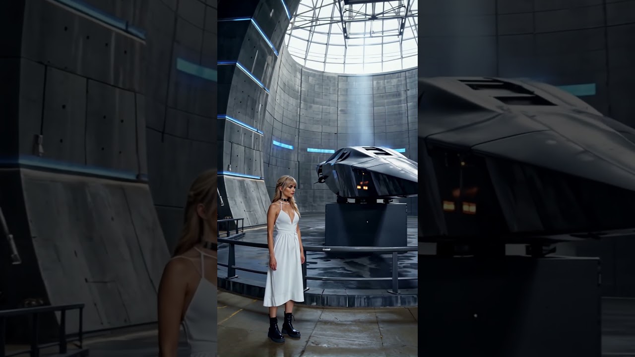 Hangar 001 – #model #pretty #fashion #beauty #beautiful #girl #ai #crush #waifu #scifi #spaceship