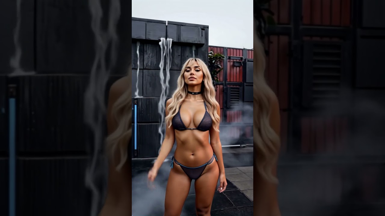 Concrete and Steel 001A #fashion #influencer #waifu #crush #girl #bikini #pretty #beauty #model #ai