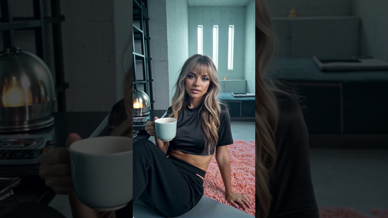 Morning Coffee 009 – #model #model #coffee #relaxing #waifu #ai #crush #fashion #girl #beauty #chill