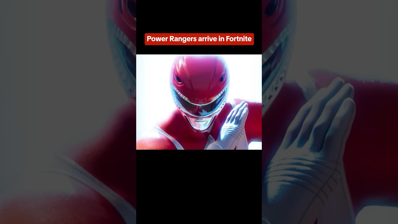 Fortnite made a live-action Power Rangers trailer for their new season! #fortnite #powerrangers