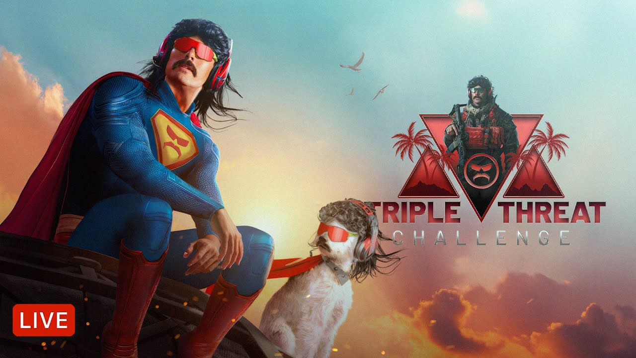 🔴PART 2 – DR DISRESPECT – TRIPLE THREAT CHALLENGE 2025 – WARZONE, FORTNITE, THE FINALS WINS