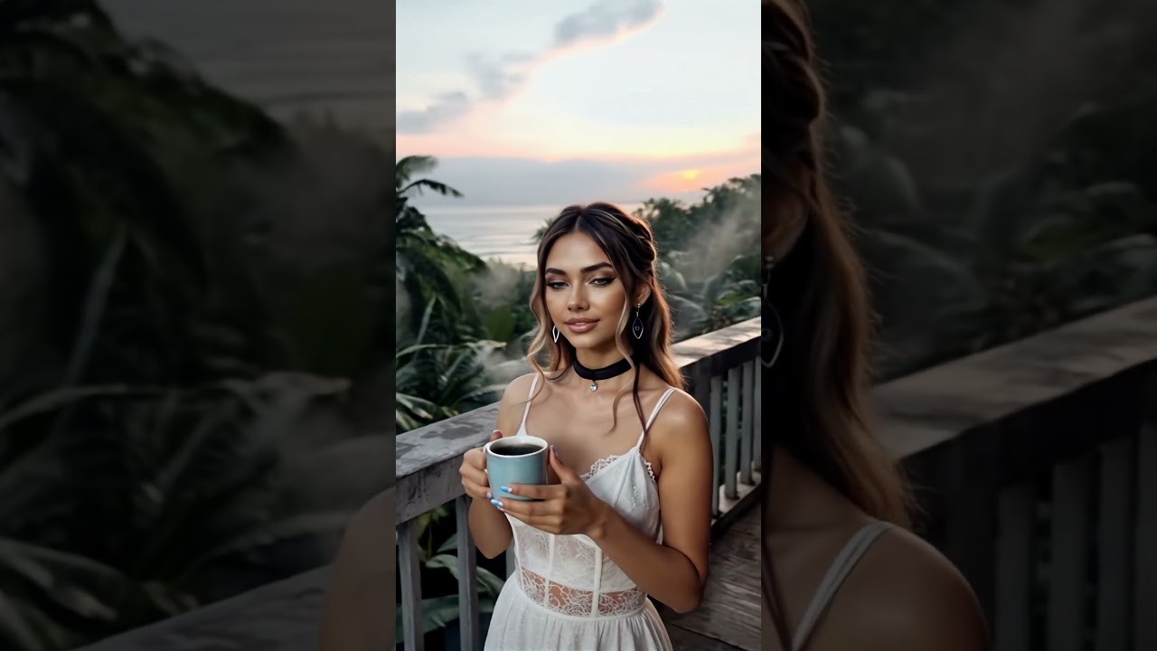 Morning Coffee 015B #model #model #coffee #relaxing #waifu #ai #crush #fashion #girl #beauty #chill
