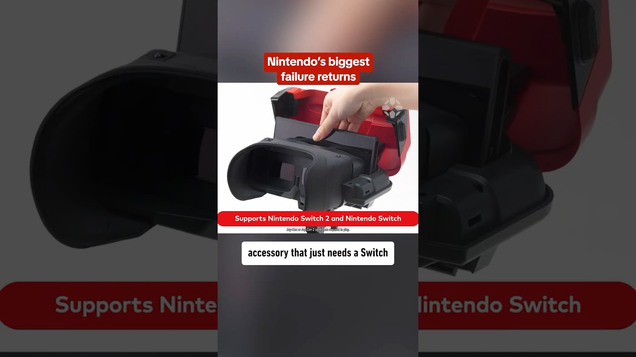 Nintendo’s Virtual Boy is BACK! It will cost $100 or $25 for a cardboard version! #nintendo #gaming