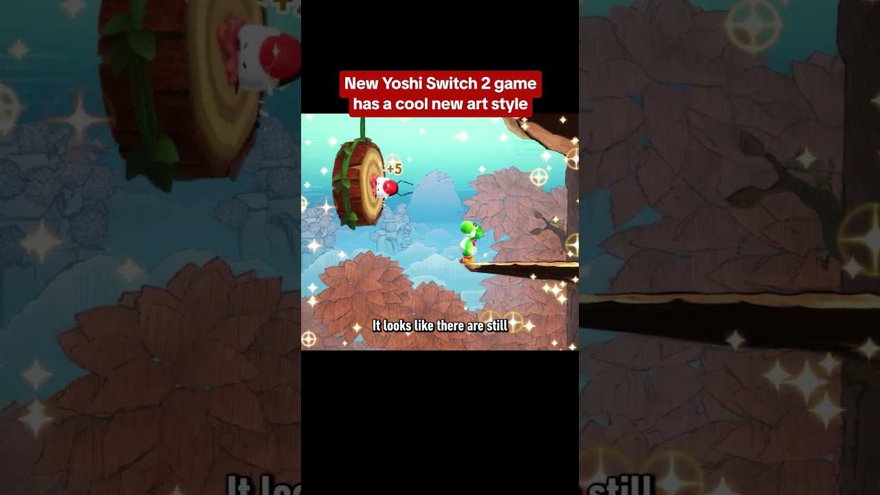 The new artstyle in Yoshi’s latest game