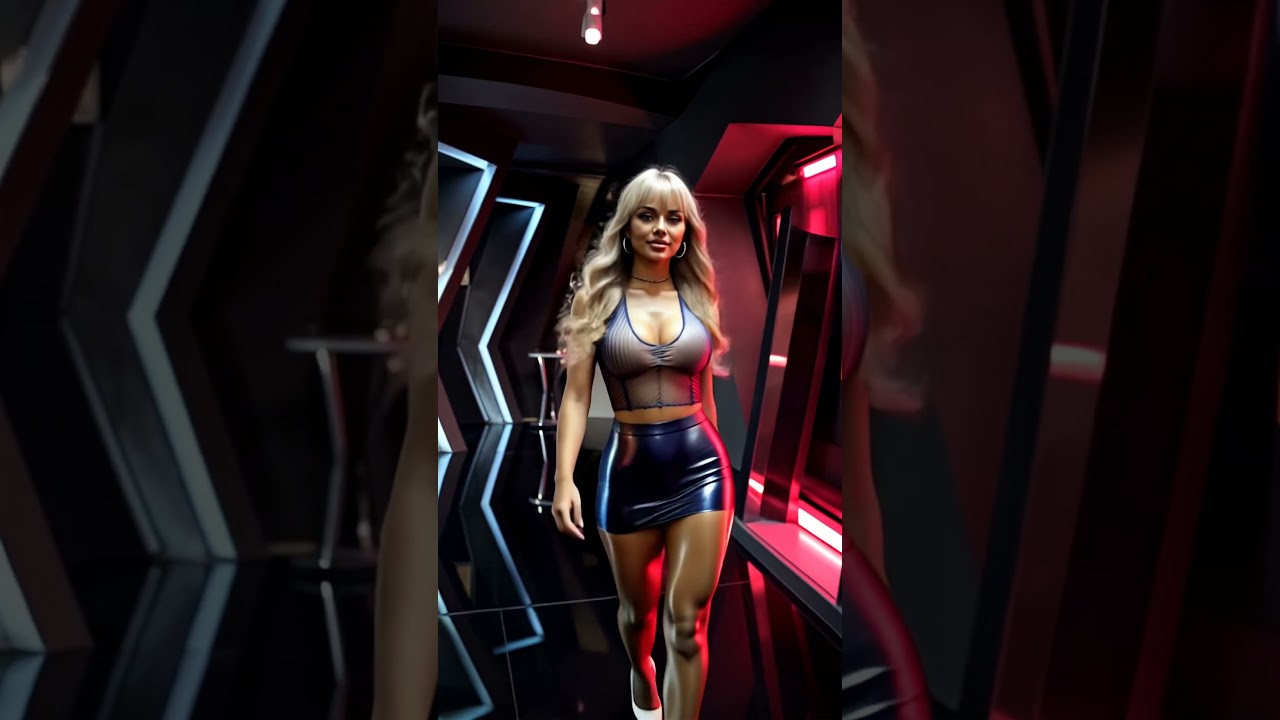 Neon Lounge 002 – #model #fashion #waifu #ai #crush #pretty #girl #beauty #beautiful #club #latex