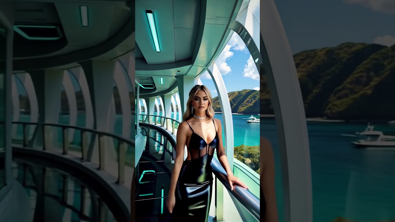 Observation Deck 015 A – #model #beautiful #girl #crush #fashion #luxury #scifi #industrial #dress