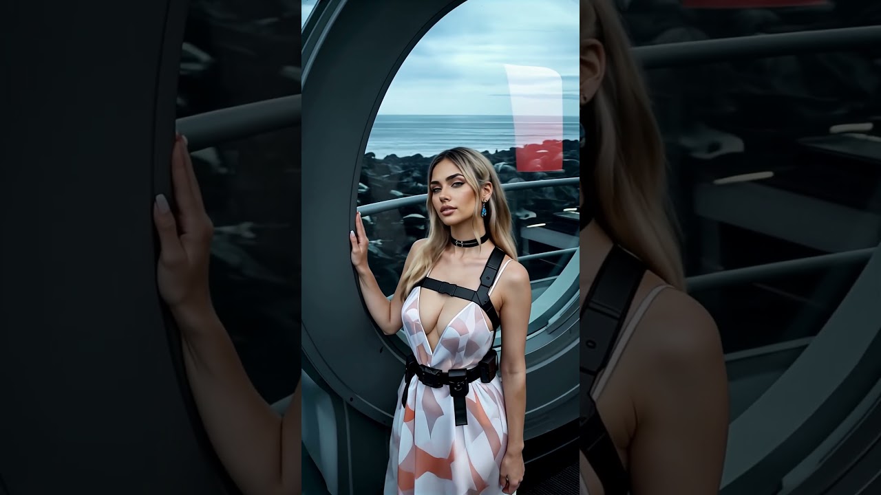 Observation Deck 014A #model #beautiful #girl #crush #fashion #luxury #scifi #dress #cyberpunk #fyp