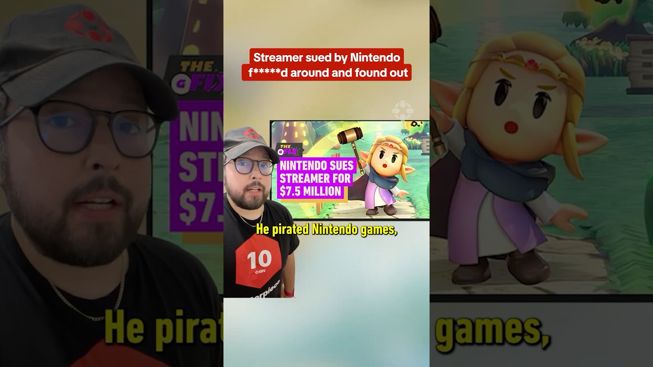 Nintendo won the lawsuit against a streamer who told people how to pirate games. #nintendo #lawsuit