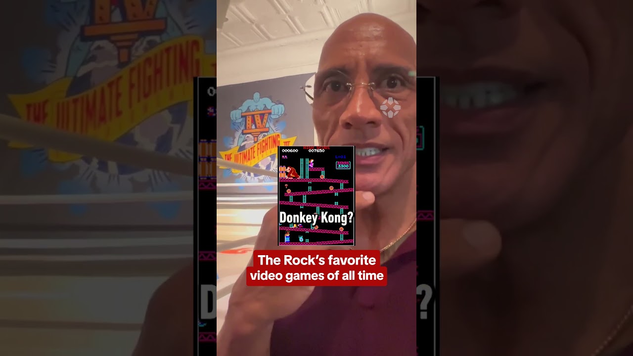 The Rock is NOT playing Donkey Kong Bananza