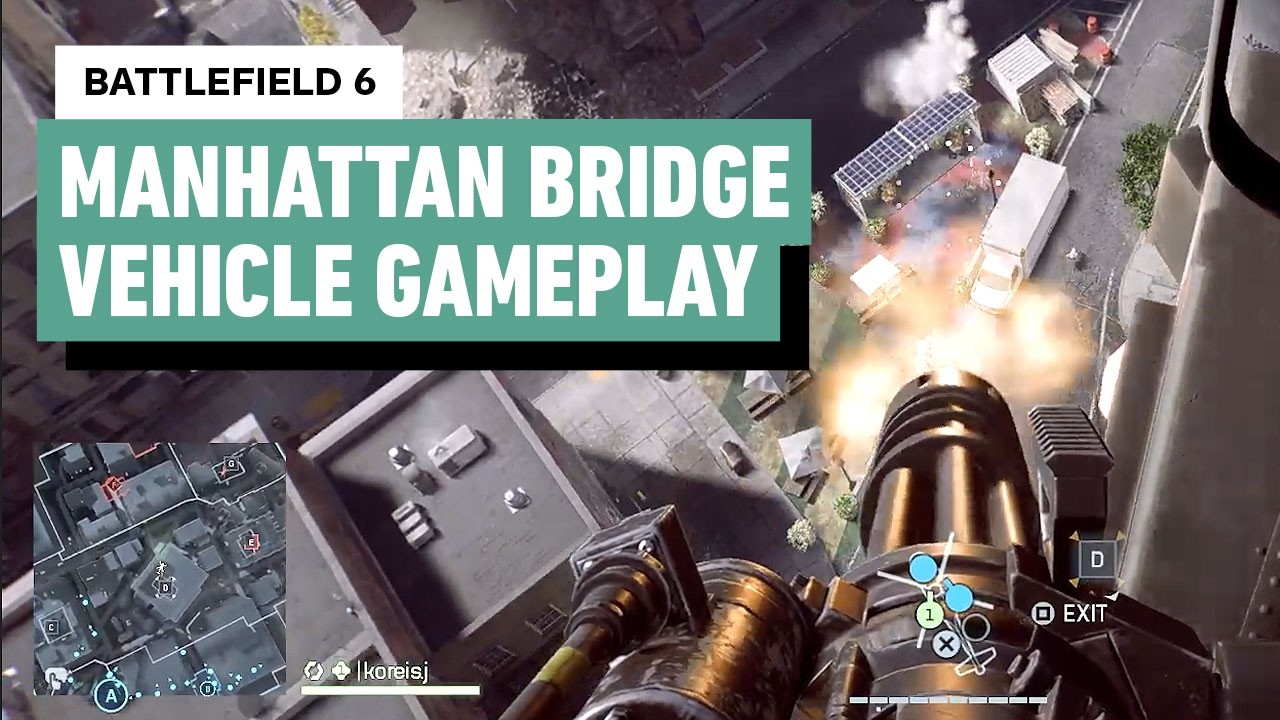 Battlefield 6: 7 Minutes of Explosive Vehicle Gameplay on New Manhattan Bridge Map