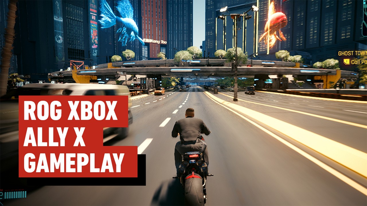 Cyberpunk 2077 On The Xbox Handheld | ASUS ROG Xbox Ally X Gameplay