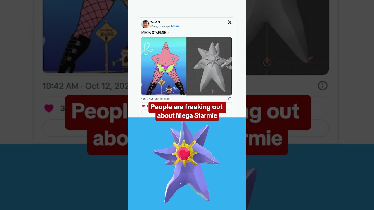 Mega Starmie in Pokemon Legends: Z-A is wild