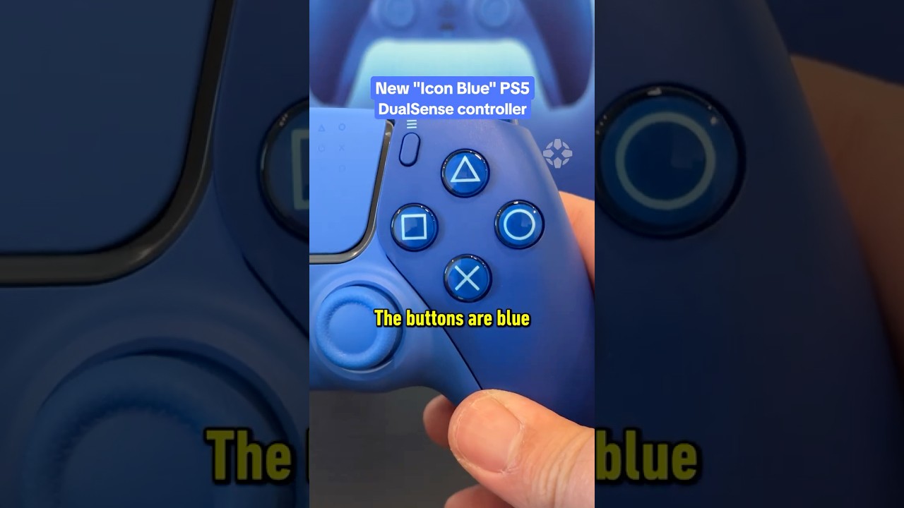The Icon Blue PS5 controller is inspired by PlayStation’s shades of blue! #ps5 #blue #ign #gaming