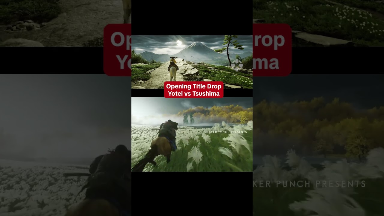 Ghost of Yotei Opening vs Ghost of Tsushima Opening