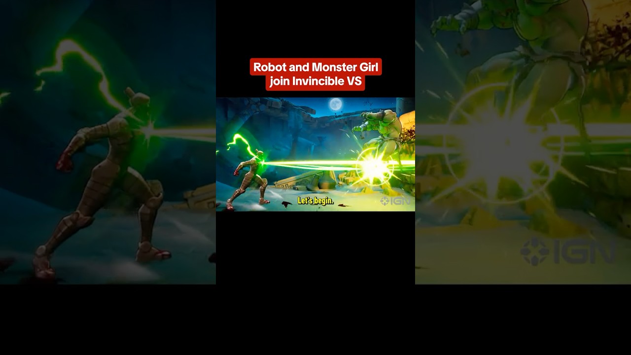 Robot & Monster Girl face off in the latest trailer for Invincible VS! #invincible #gaming #trailer