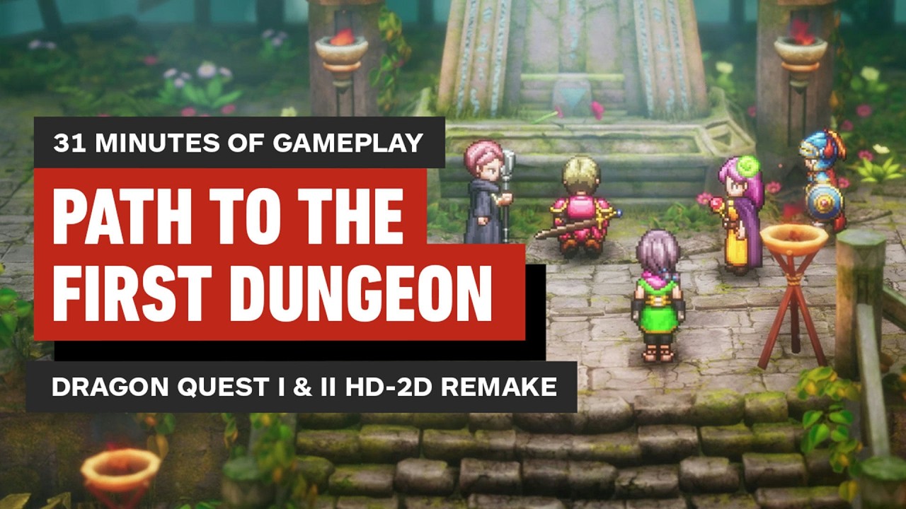 Dragon Quest I & II HD-2D Remake: 31 Minutes of Dragon Quest I – Path to First Dungeon