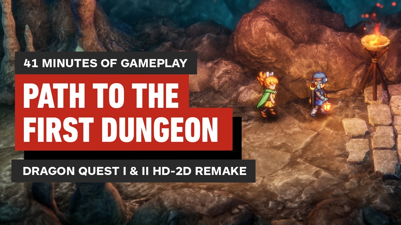 Dragon Quest I & II HD-2D Remake: 41 Minutes of Dragon Quest II – Opening to First Dungeon
