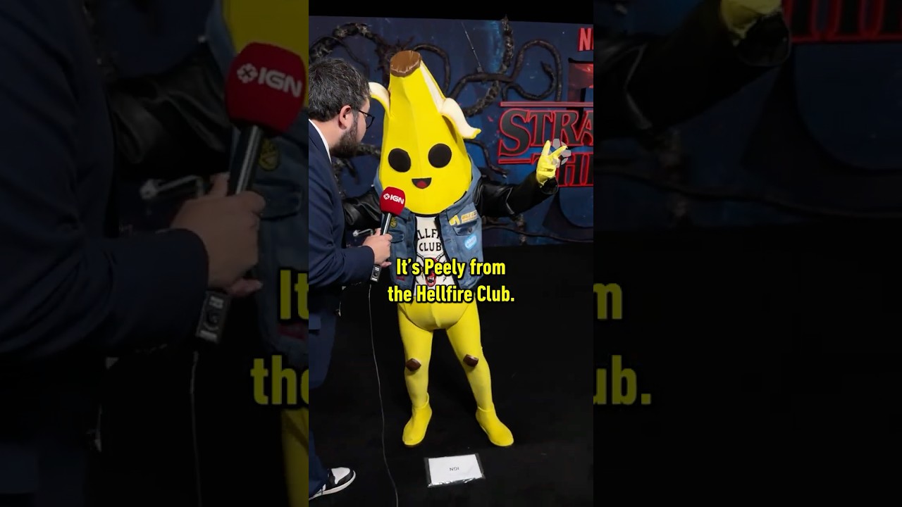 Peely crashed the Stranger Things 5 red carpet premiere! #strangerthings #fortnite #ign #gaming