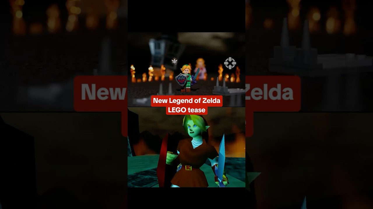 LEGO posted a new Zelda teaser that recreates a scene from Ocarina of Time for N64! #lego #zelda