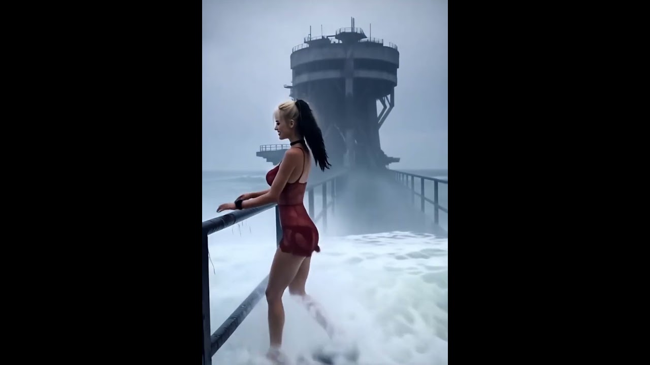 Hydro Station 003 – #model #beautiful #girl #crush #fashion #lace #dress #scifi #explore #industrial