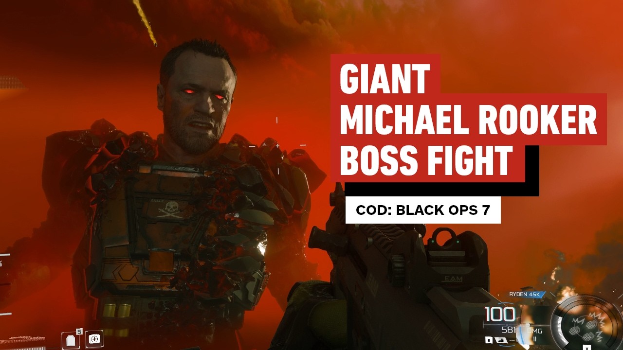 Giant Michael Rooker Boss Fight: COD Black Ops 7