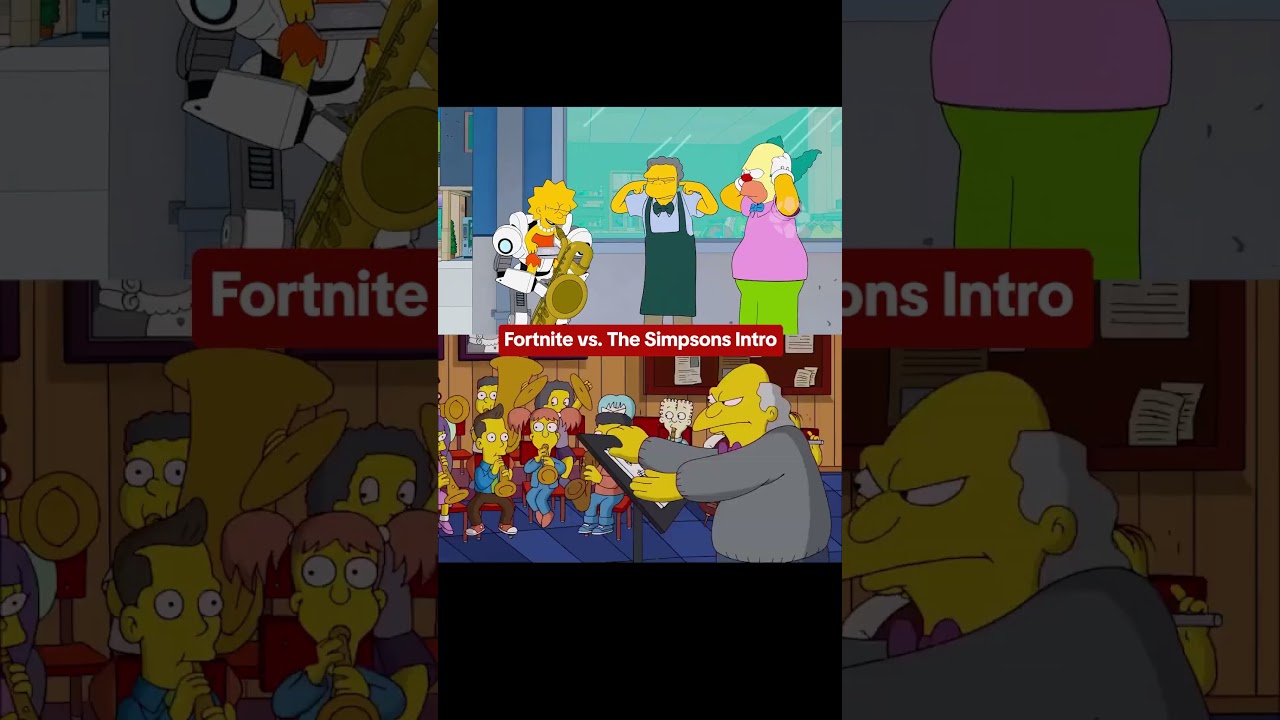 Fortnite recreated The Simpsons iconic intro for the new season! #fortnite #thesimpsons #tv #gaming