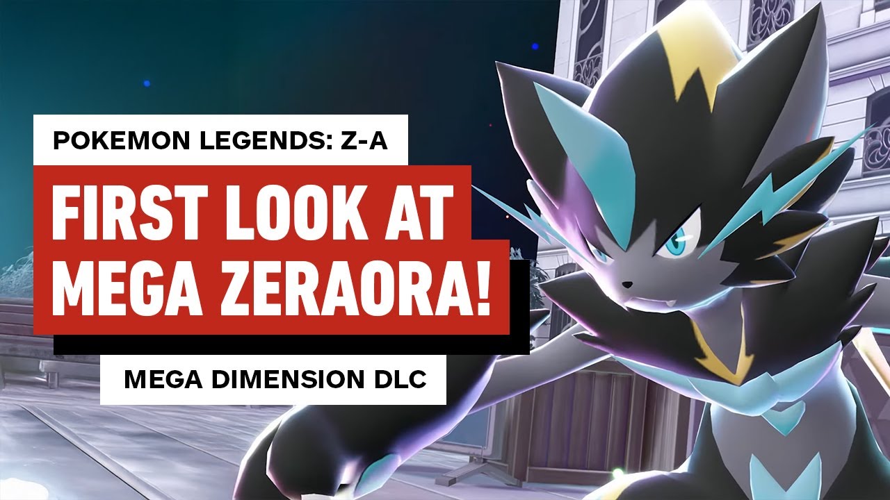 Pokemon Legends: Z-A – Our First Look at Mega Zeraora! Coming With the Mega Dimension DLC