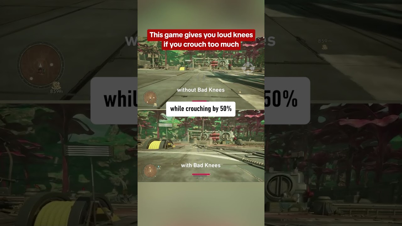 Finally, a game with realistic knees.