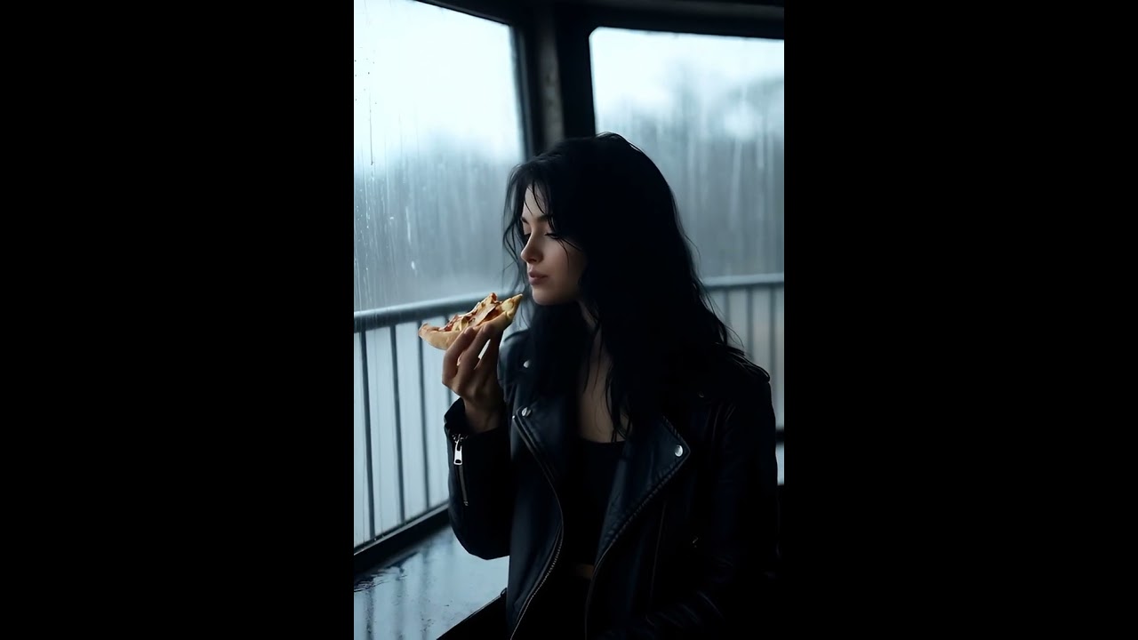 Rainy Day Pizza 001 – #pizza #food #eating #model #crush #cute #beauty #beautiful #girl #fashion