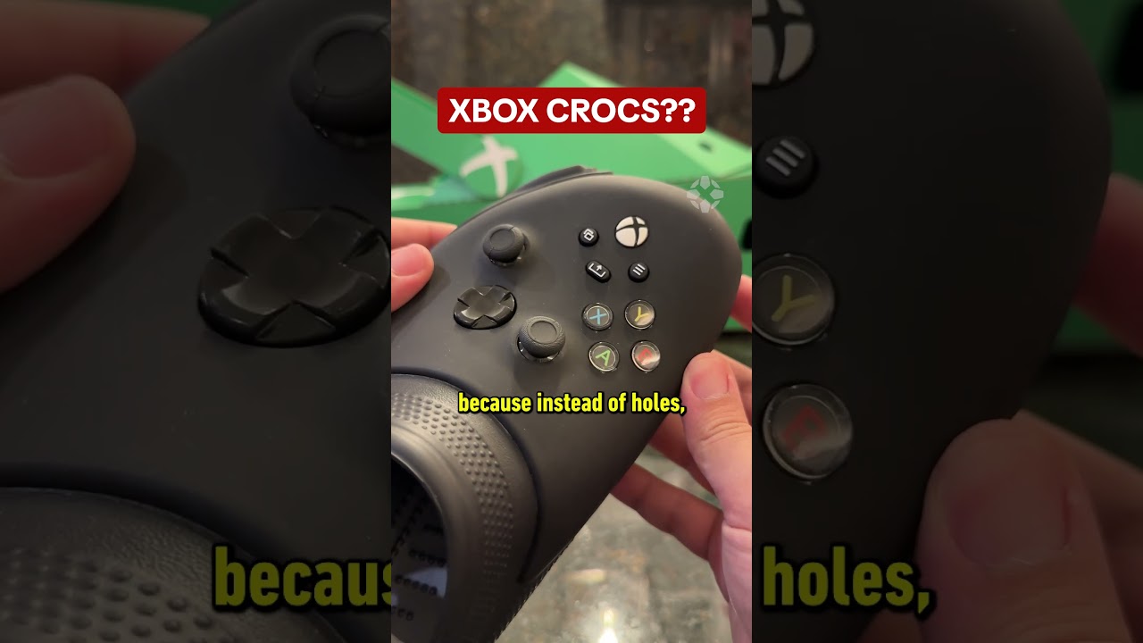 Crocs that look like an Xbox controller and an Xbox controller that looks like Crocs? 🤯