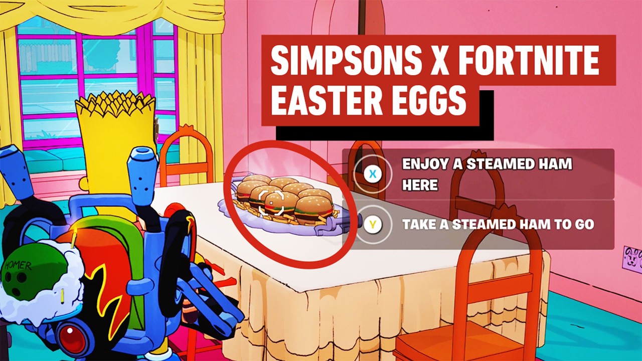 29 Easter Eggs Found In The Simpsons Fortnite Collaboration