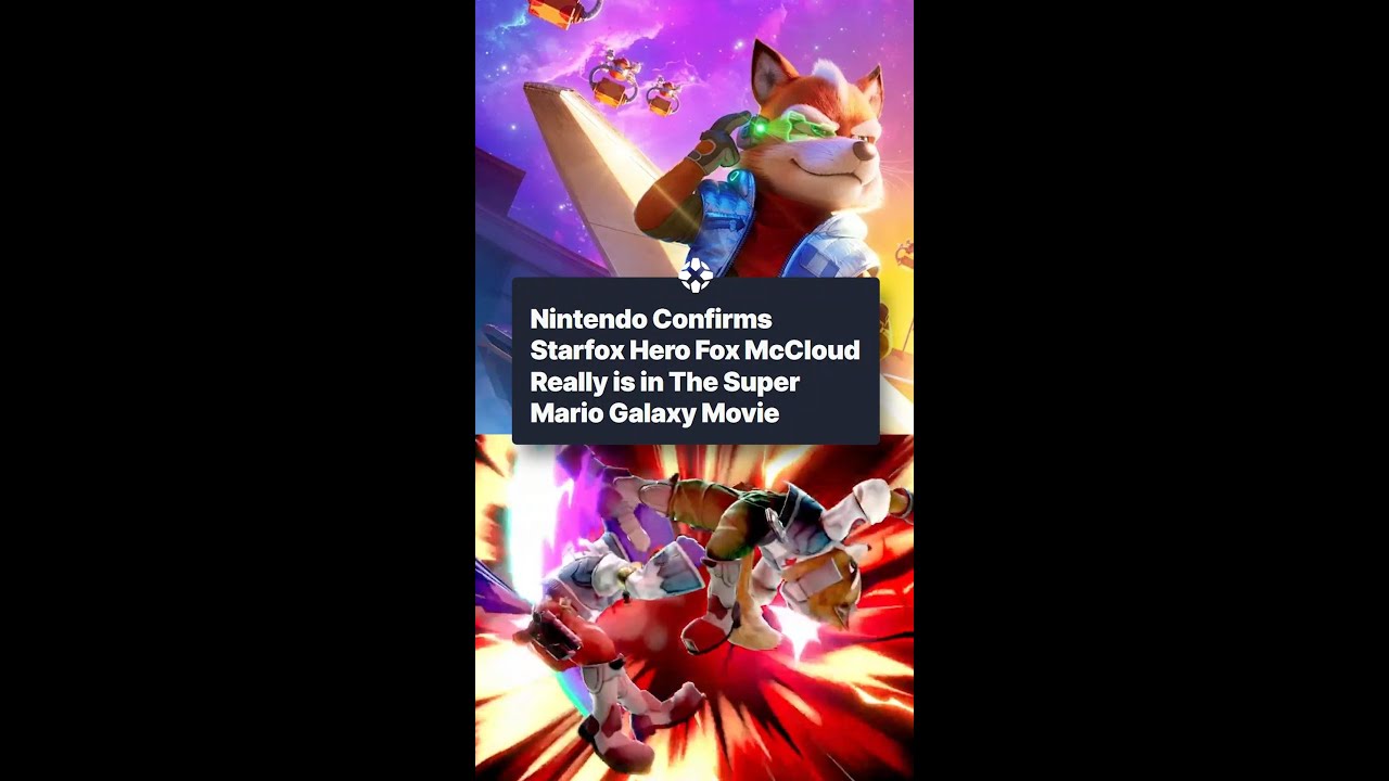 Starfox’s Fox McCloud is part of The Super Mario Galaxy Movie, confirmed with a new poster.