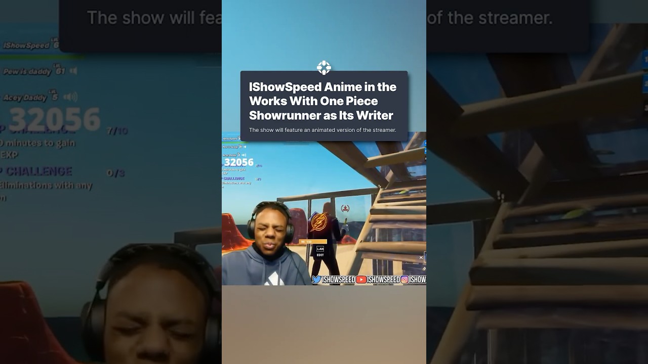 The guy from Fortnite IShowSpeed is getting an anime written by the One Piece showrunner #ishowspeed