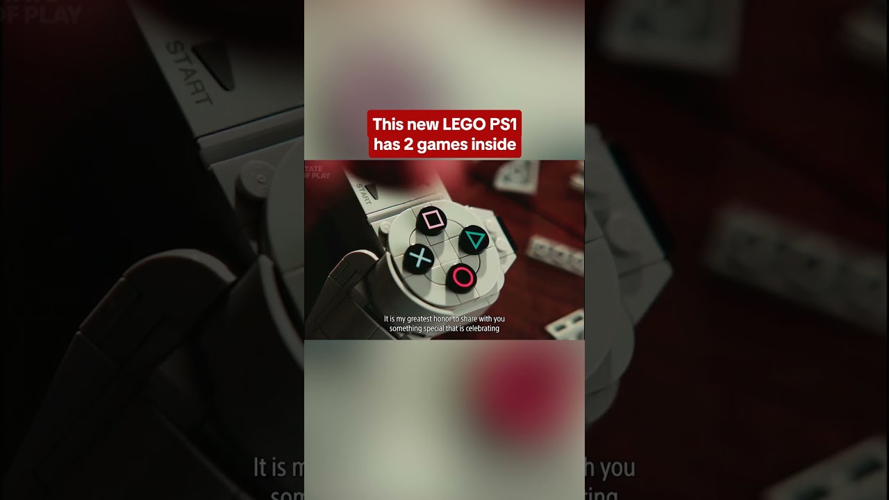 LEGO PlayStation has dioramas from Ape Escape & Gran Turismo inside the console! #lego #playstation