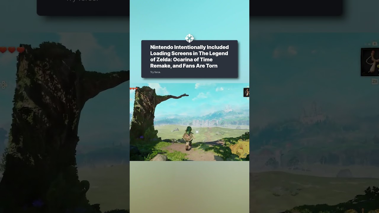 The Ocarina of Time remake’s loading screens are to “preserve the essence of the original game.”