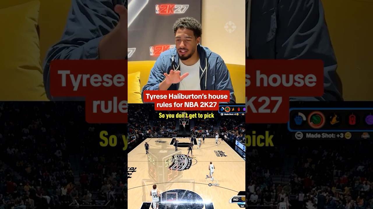Tyrese Haliburton shares his house rules for NBA 2K27! #nba2k #tyresehaliburton #nba #gaming #ign