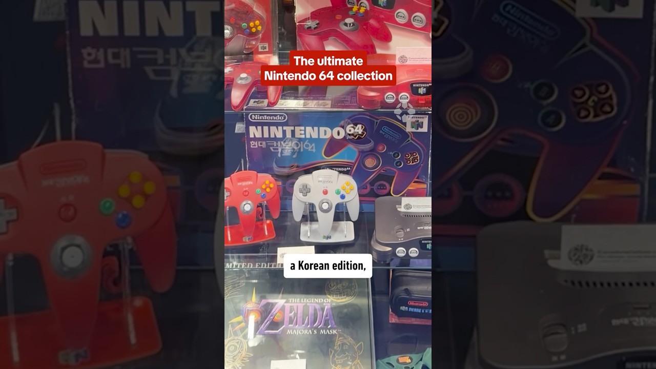 We can’t stop drooling at this complete N64 collection from Consolevariations! #gamescom2026 #n64